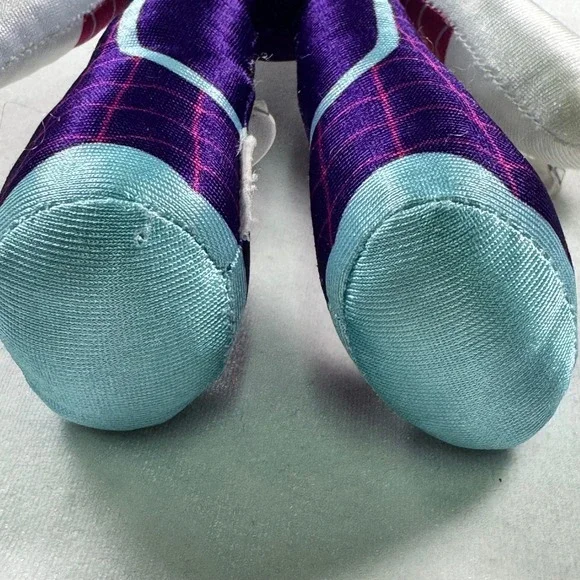 Marvel Spider-Gwen Ghost Spider Plush Stuffed Toy with Suction Cups White Purple - Picture 3 of 5